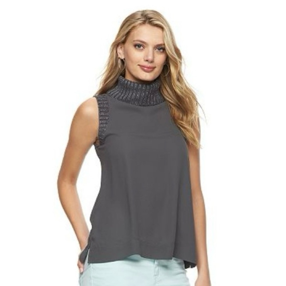 Juicy Couture sleeveless turtleneck top